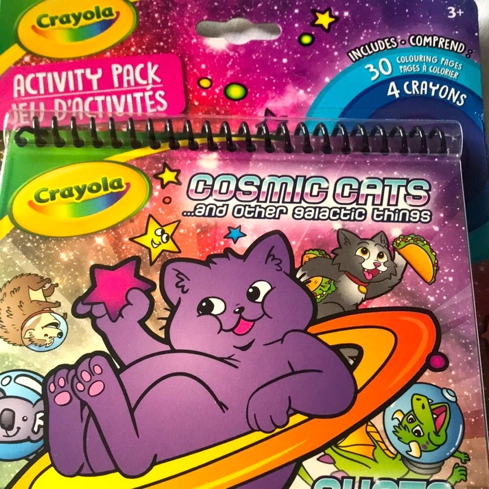 🌻4/$20 Crayola Cosmic Cats Colouring Book Activity Pack - Picture 3 of 6